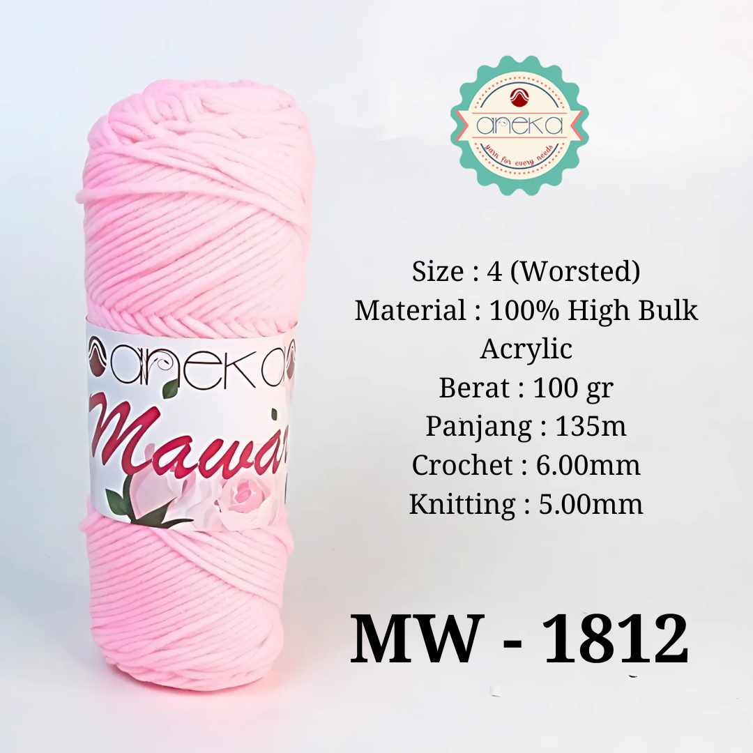 KATALOG - Benang Rajut Mawar / Soft Acrylic Yarn / 8 ply Milk Cotton Worsted / Katun Susu PART 1