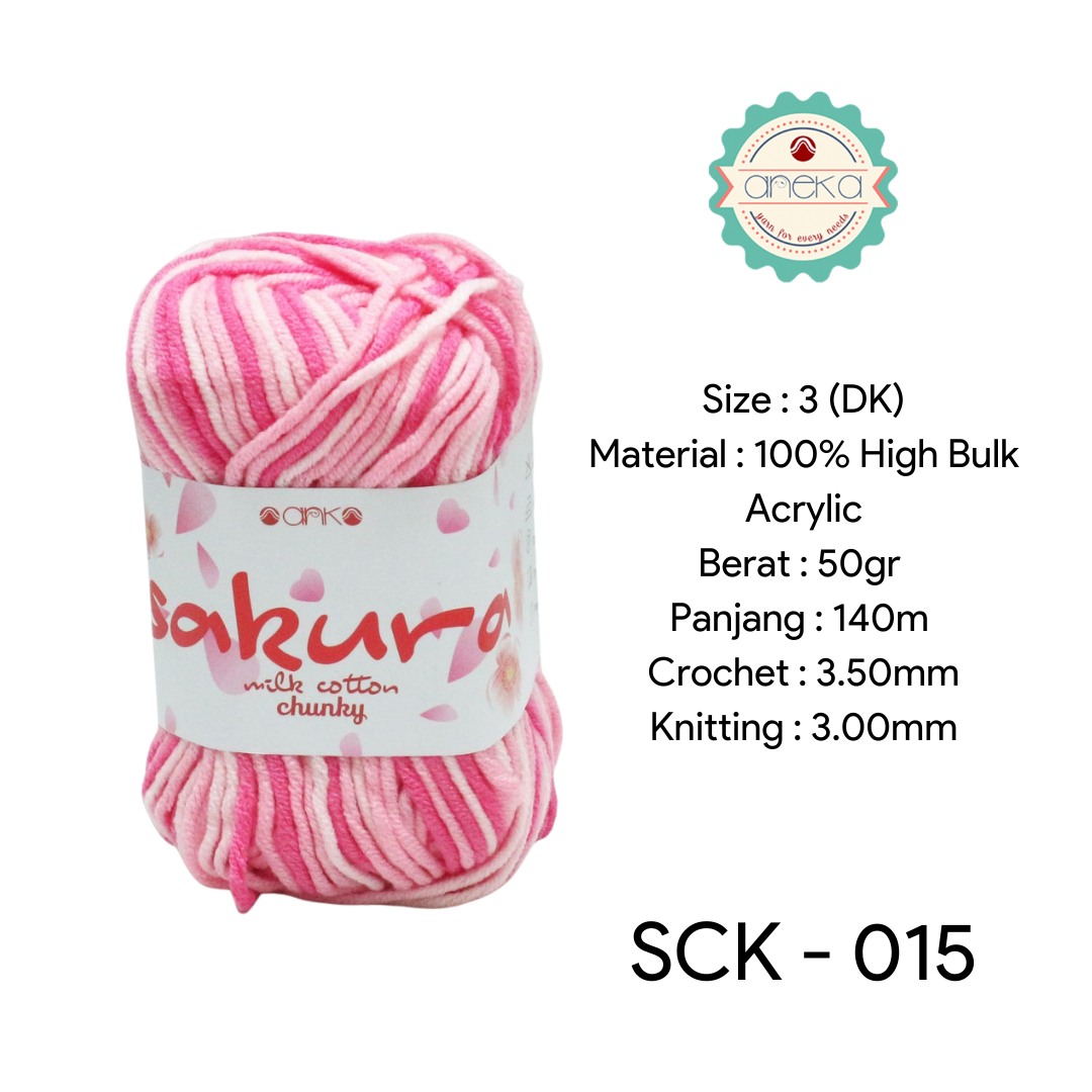 CATALOG - Sakura Milk Cotton Chunky Mix Sembur Mix Cotton Knitting Yarn PART 3