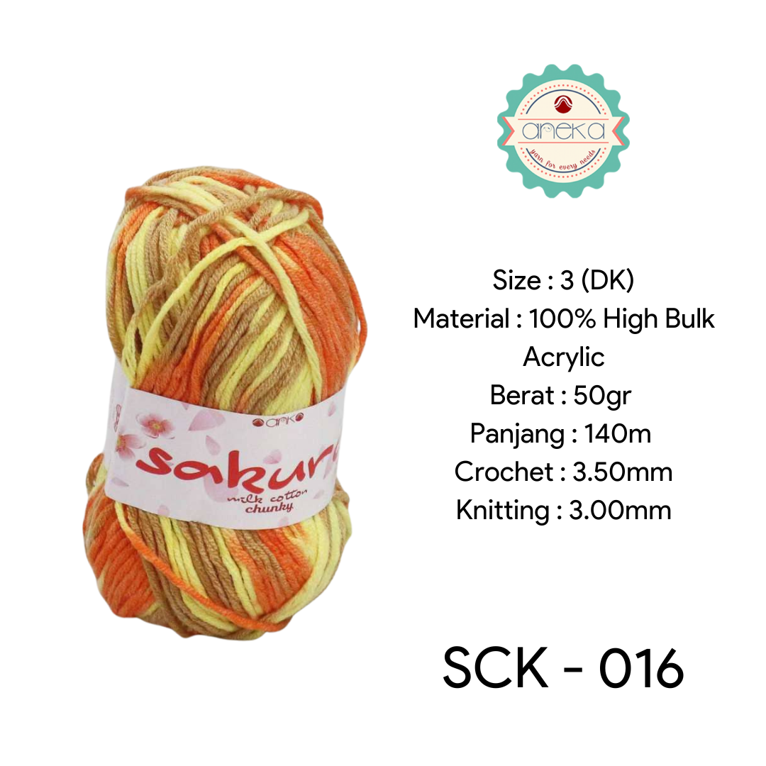 CATALOG - Sakura Milk Cotton Chunky Mix Sembur Mix Cotton Knitting Yarn PART 3
