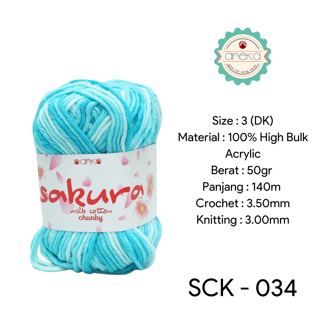 CATALOG - Sakura Milk Cotton Chunky Mix Sembur Mix Cotton Knitting Yarn PART 3