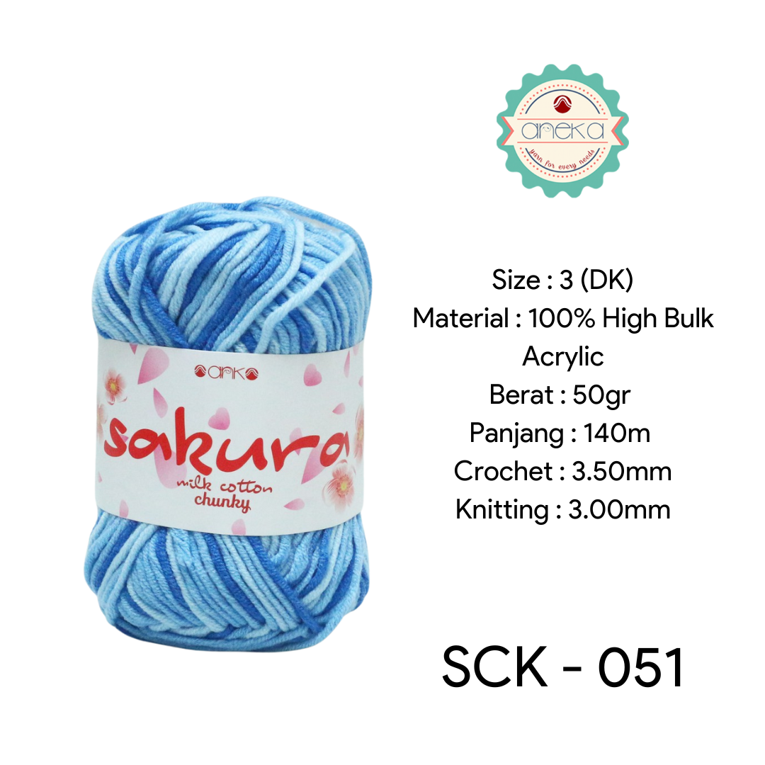 CATALOG - Sakura Milk Cotton Chunky Mix Sembur Mix Cotton Knitting Yarn PART 3