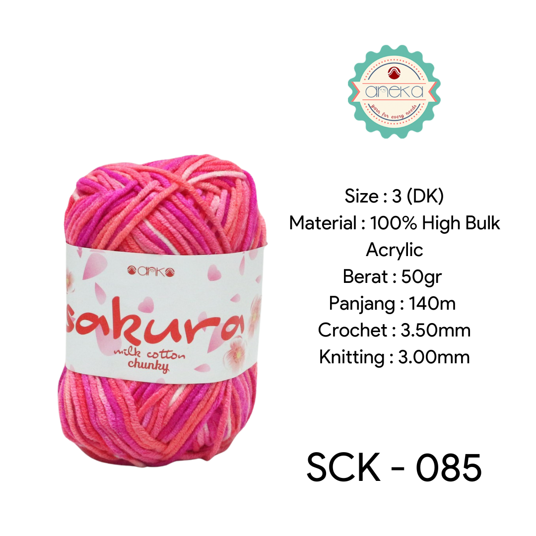 CATALOG - Sakura Milk Cotton Chunky Mix Sembur Mix Cotton Knitting Yarn PART 3