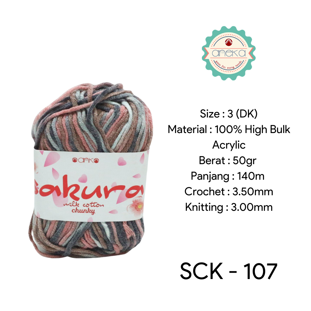 CATALOG - Sakura Milk Cotton Chunky Mix Sembur Mix Cotton Knitting Yarn PART 3