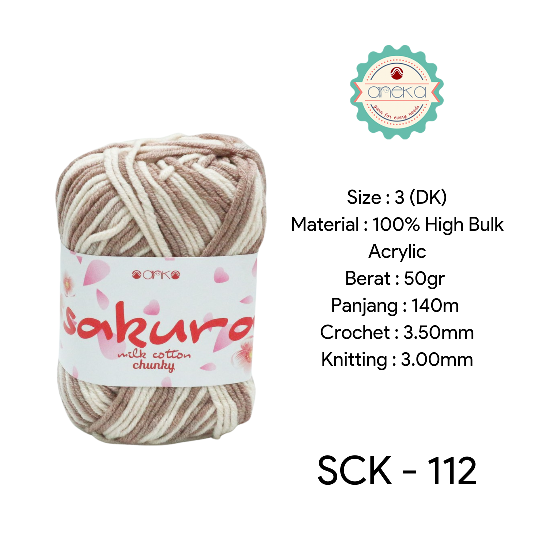 CATALOG - Sakura Milk Cotton Chunky Mix Sembur Mix Cotton Knitting Yarn PART 3