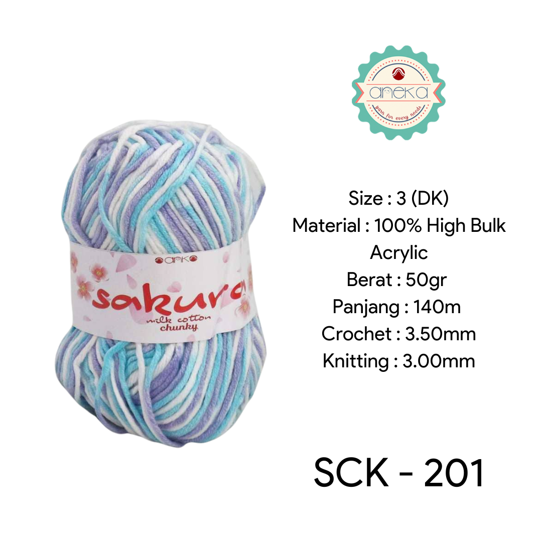 CATALOG - Sakura Milk Cotton Chunky Mix Sembur Mix Cotton Knitting Yarn PART 3