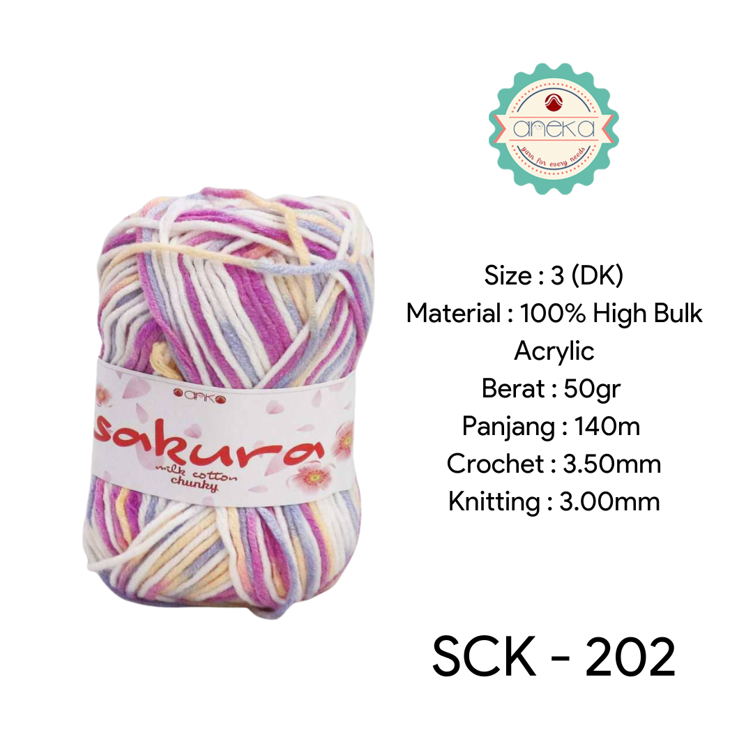 CATALOG - Sakura Milk Cotton Chunky Mix Sembur Mix Cotton Knitting Yarn PART 3