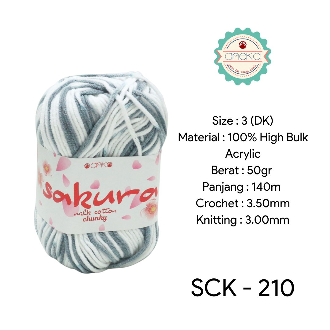 CATALOG - Sakura Milk Cotton Chunky Mix Sembur Mix Cotton Knitting Yarn PART 3
