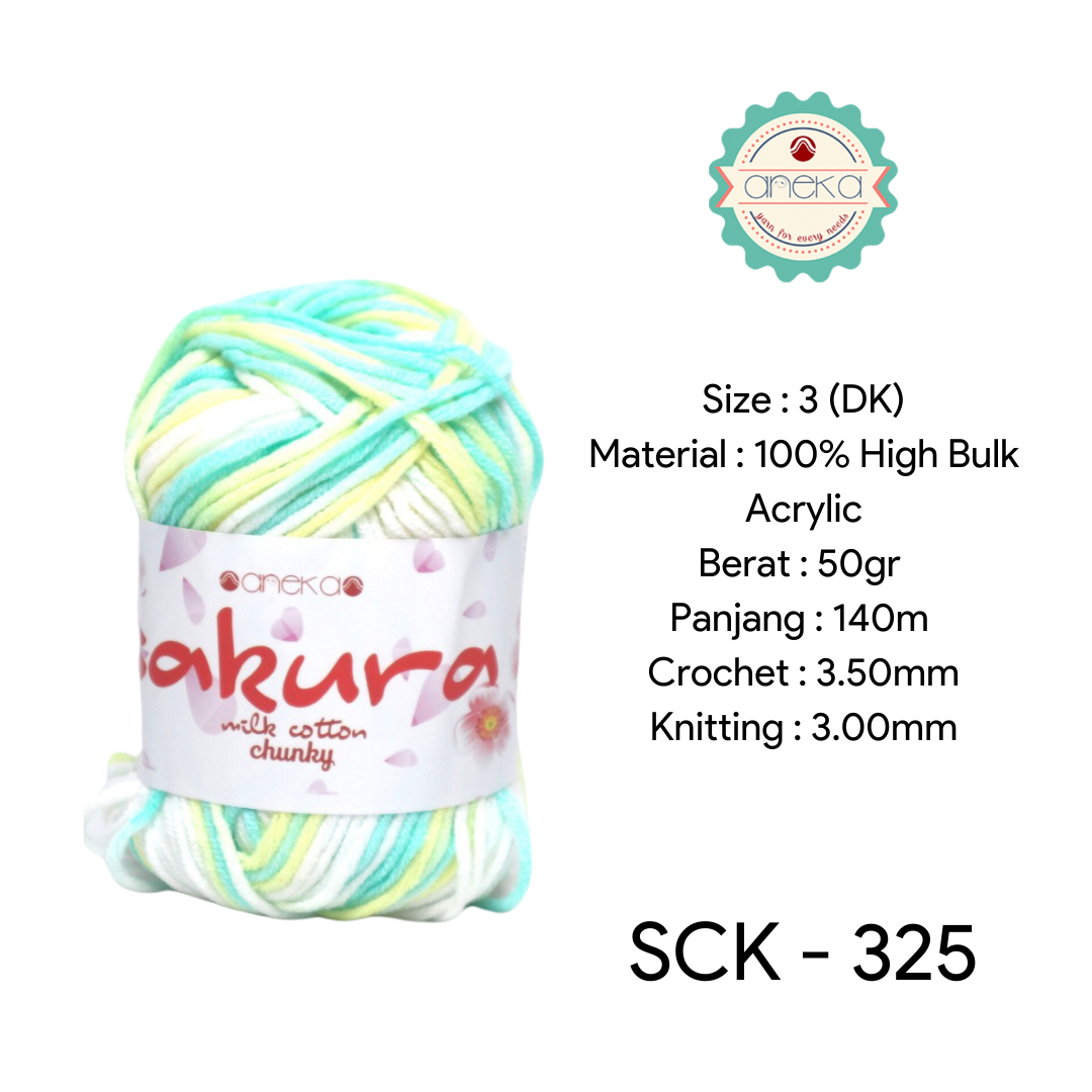 CATALOG - Sakura Milk Cotton Chunky Mix Sembur Mix Cotton Knitting Yarn PART 3