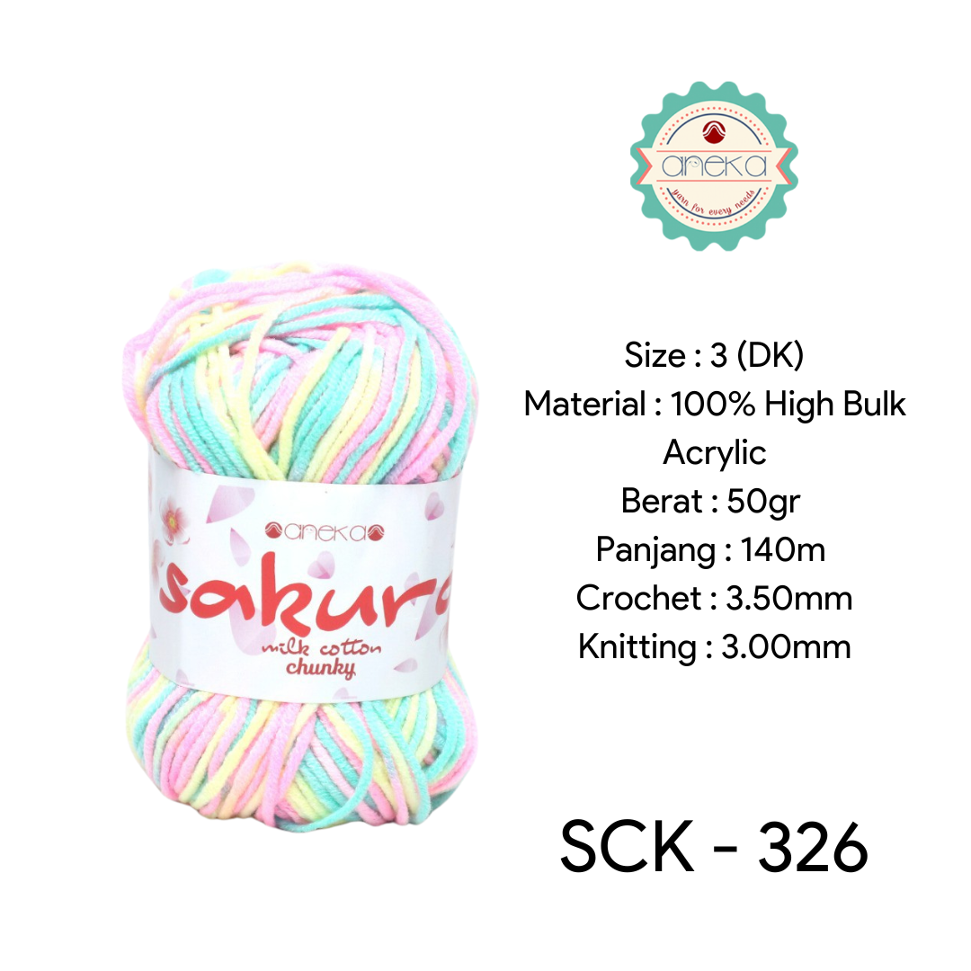 CATALOG - Sakura Milk Cotton Chunky Mix Sembur Mix Cotton Knitting Yarn PART 3