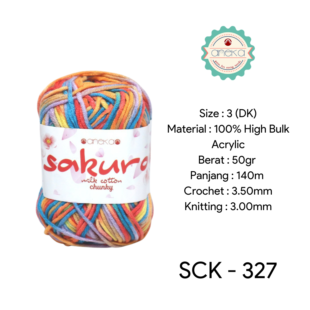 CATALOG - Sakura Milk Cotton Chunky Mix Sembur Mix Cotton Knitting Yarn PART 3