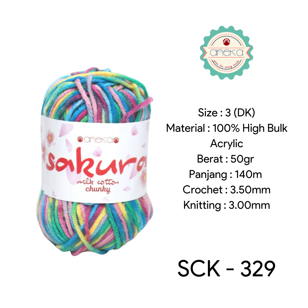 CATALOG - Sakura Milk Cotton Chunky Mix Sembur Mix Cotton Knitting Yarn PART 3