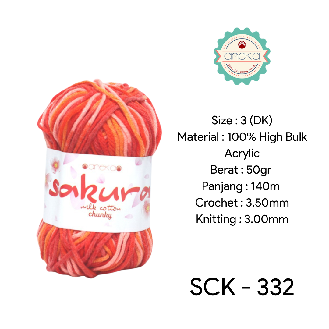 CATALOG - Sakura Milk Cotton Chunky Mix Sembur Mix Cotton Knitting Yarn PART 3