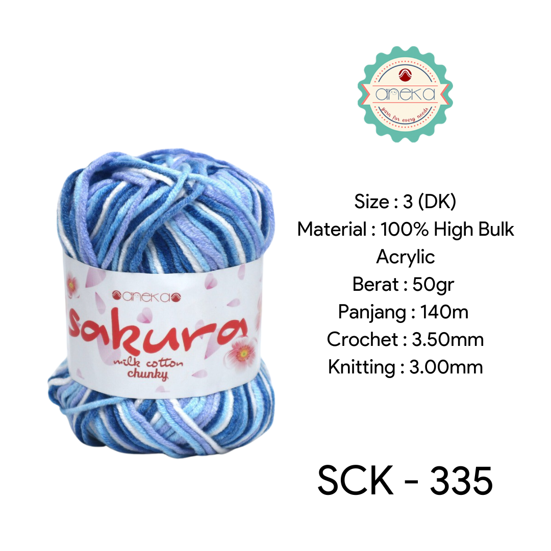 CATALOG - Sakura Milk Cotton Chunky Mix Sembur Mix Cotton Knitting Yarn PART 3