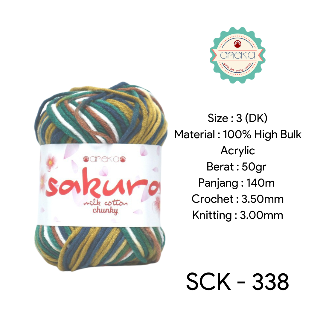 CATALOG - Sakura Milk Cotton Chunky Mix Sembur Mix Cotton Knitting Yarn PART 3