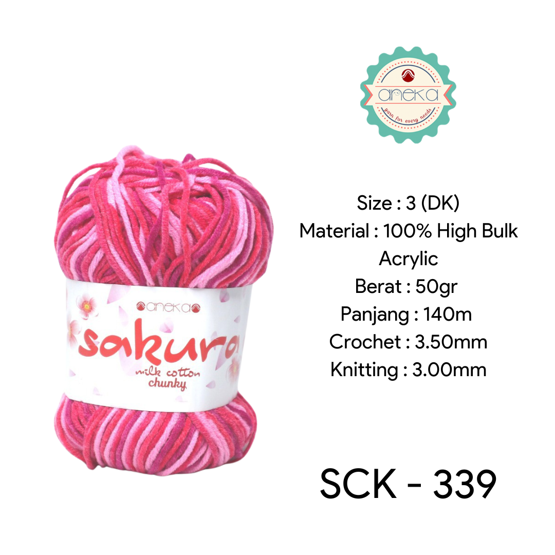CATALOG - Sakura Milk Cotton Chunky Mix Sembur Mix Cotton Knitting Yarn PART 3