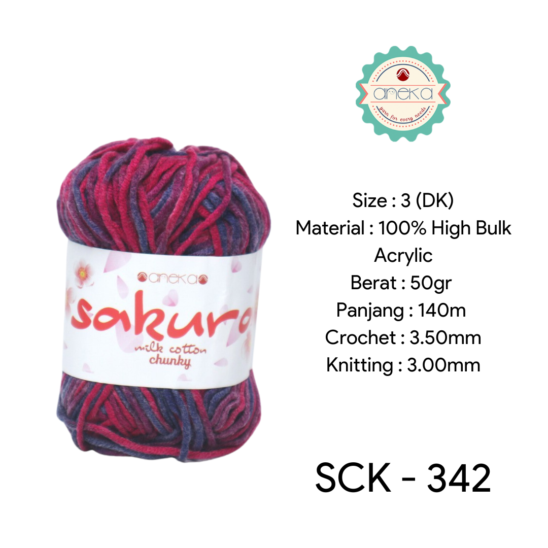CATALOG - Sakura Milk Cotton Chunky Mix Sembur Mix Cotton Knitting Yarn PART 3