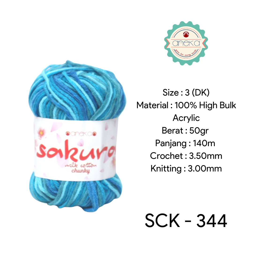 CATALOG - Sakura Milk Cotton Chunky Mix Sembur Mix Cotton Knitting Yarn PART 3