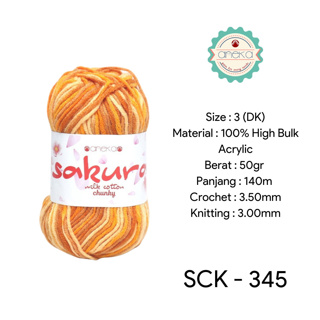 CATALOG - Sakura Milk Cotton Chunky Mix Sembur Mix Cotton Knitting Yarn PART 3