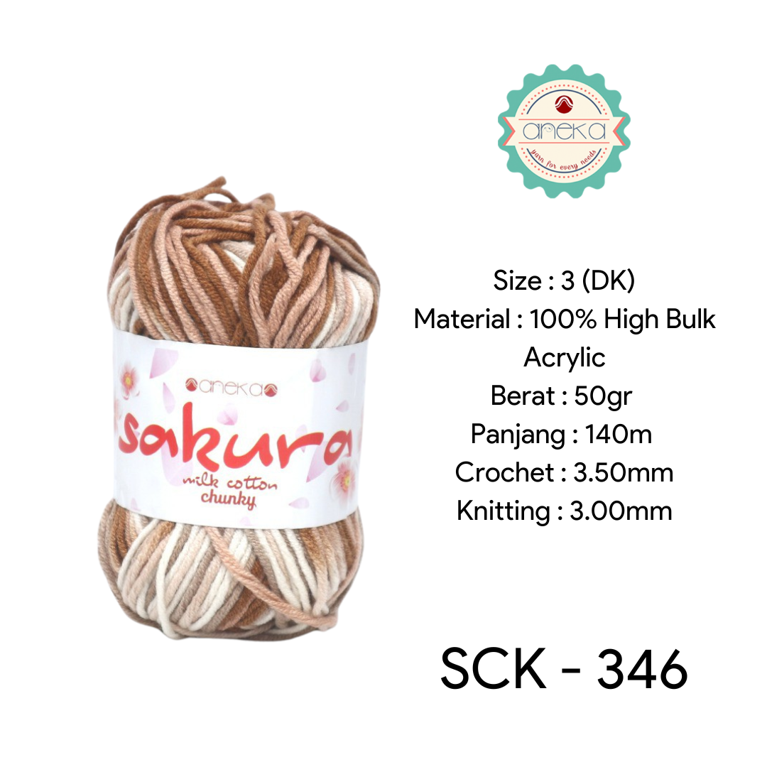 CATALOG - Sakura Milk Cotton Chunky Mix Sembur Mix Cotton Knitting Yarn PART 3