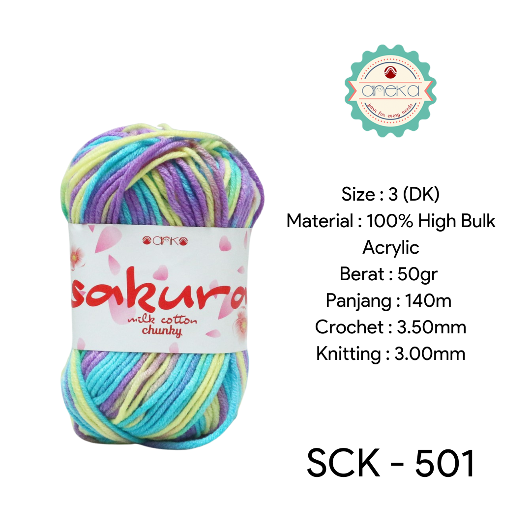 CATALOG - Sakura Milk Cotton Chunky Mix Sembur Mix Cotton Knitting Yarn PART 3