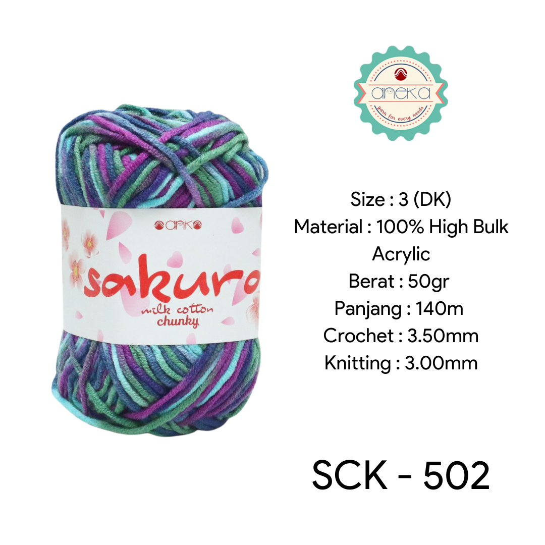 CATALOG - Sakura Milk Cotton Chunky Mix Sembur Mix Cotton Knitting Yarn PART 3