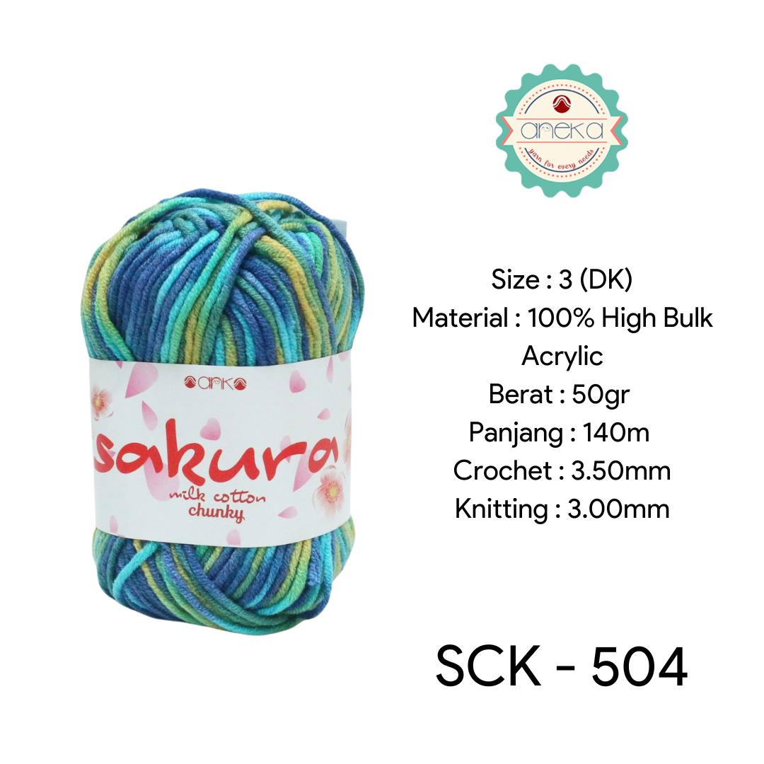 CATALOG - Sakura Milk Cotton Chunky Mix Sembur Mix Cotton Knitting Yarn PART 3