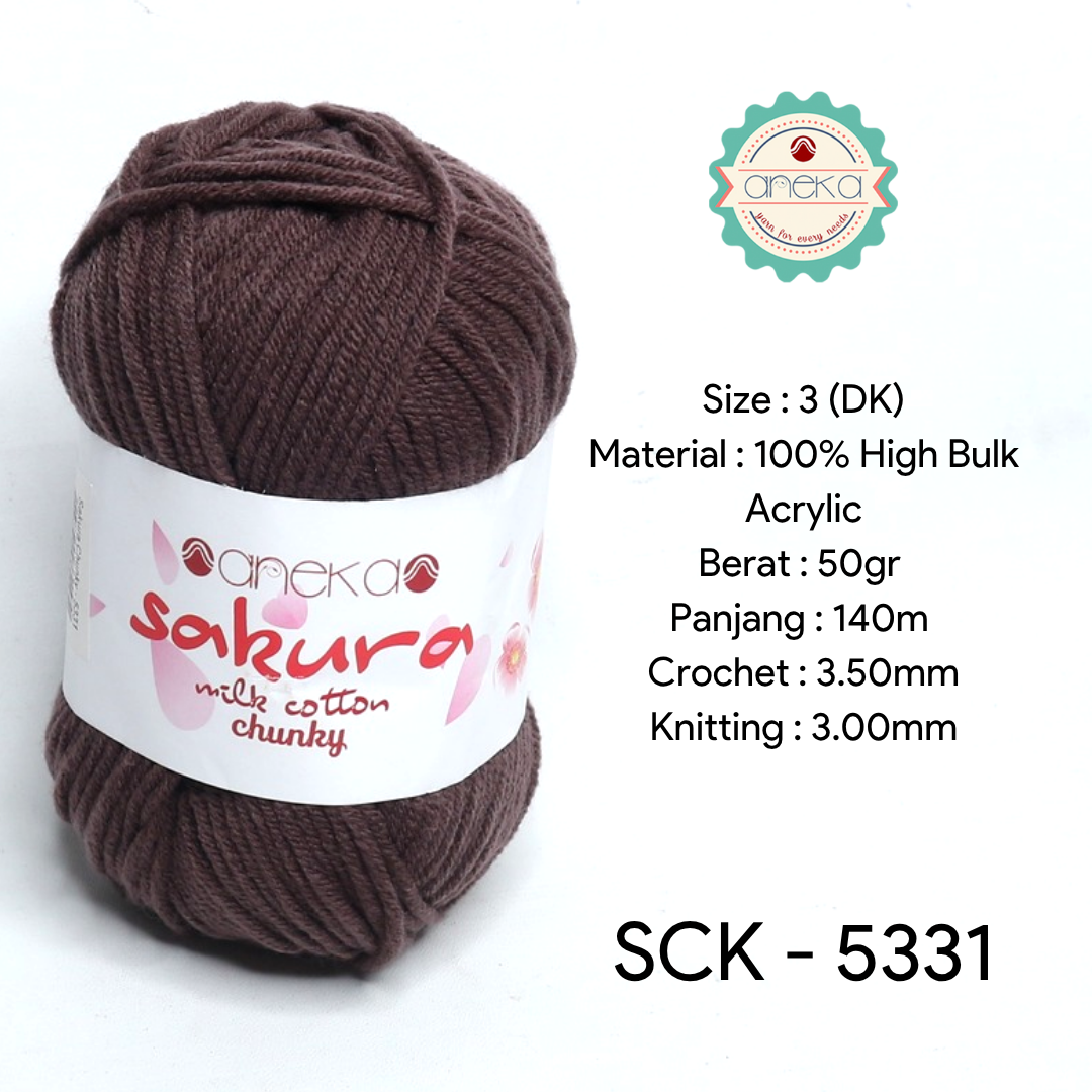 KATALOG - Benang Rajut Katun Susu Sakura Milk Cotton Chunky PART 1