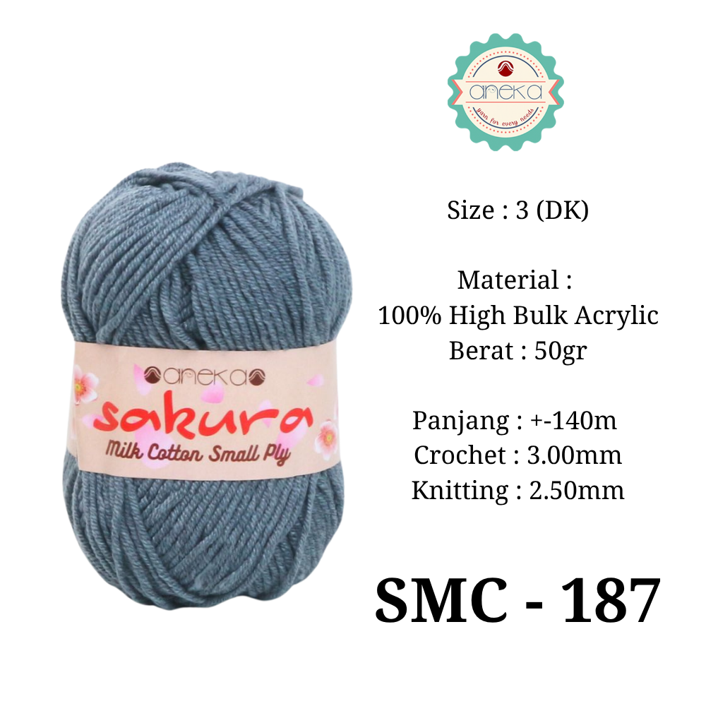 KATALOG - Benang Rajut Katun Susu 4 ply / Sakura SMALL PLY Milk Cotton Yarn - 2