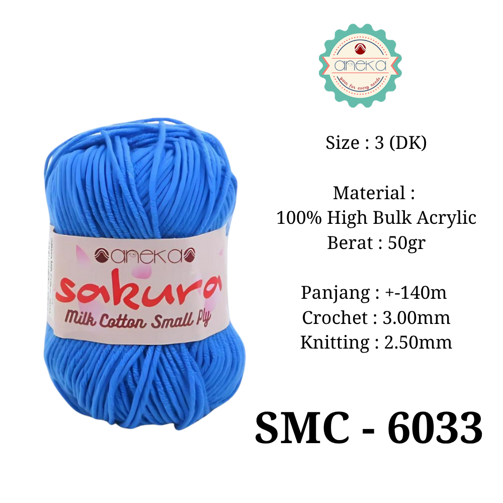KATALOG - Benang Rajut Katun Susu 4 ply / Sakura SMALL PLY Milk Cotton Yarn - 2