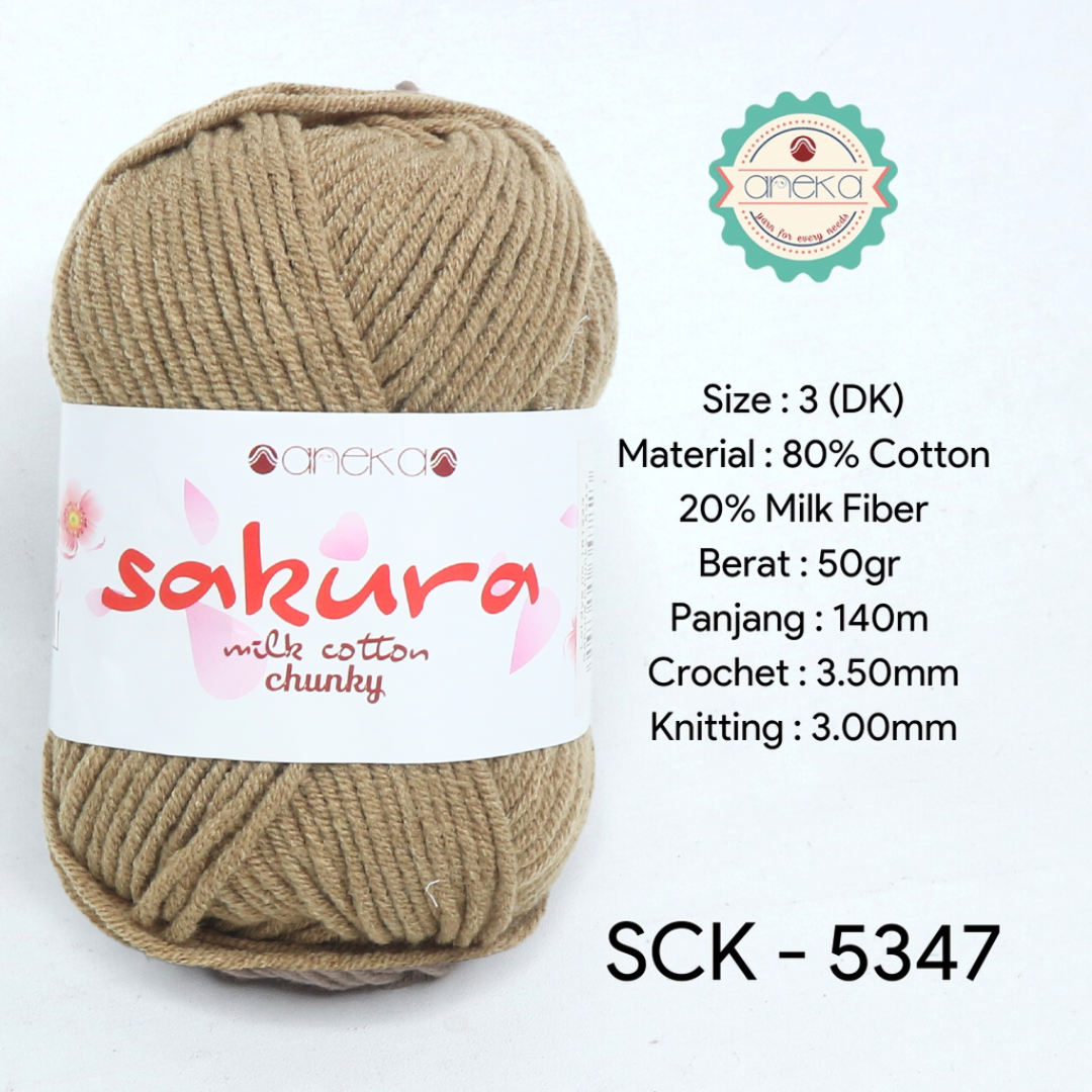KATALOG - Benang Rajut Katun Susu Sakura Milk Cotton Chunky PART 1