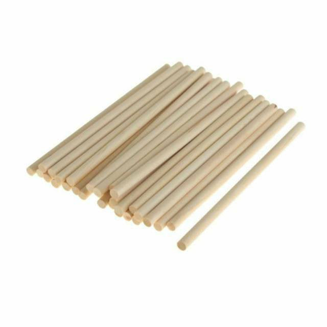 ANEKA - Kayu Dowel / Kayu Ramin Makrame Macrame Panjang 15 - 100cm Diameter 25mm