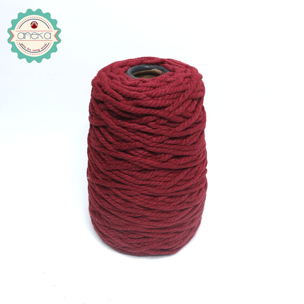 KATALOG - Benang Tali katun / tali macrame makrame warna warni 500 gr / 4mm