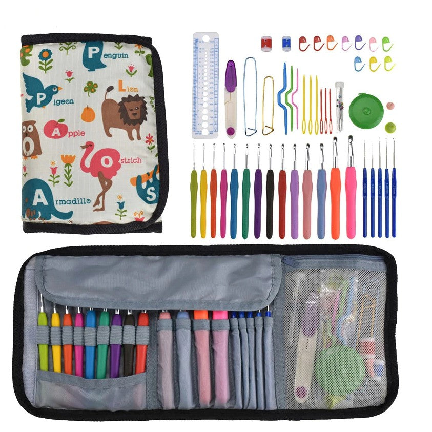 ANEKA - Hakpen (Alat Rajut / Crochet Hook) Double Case Animal SET