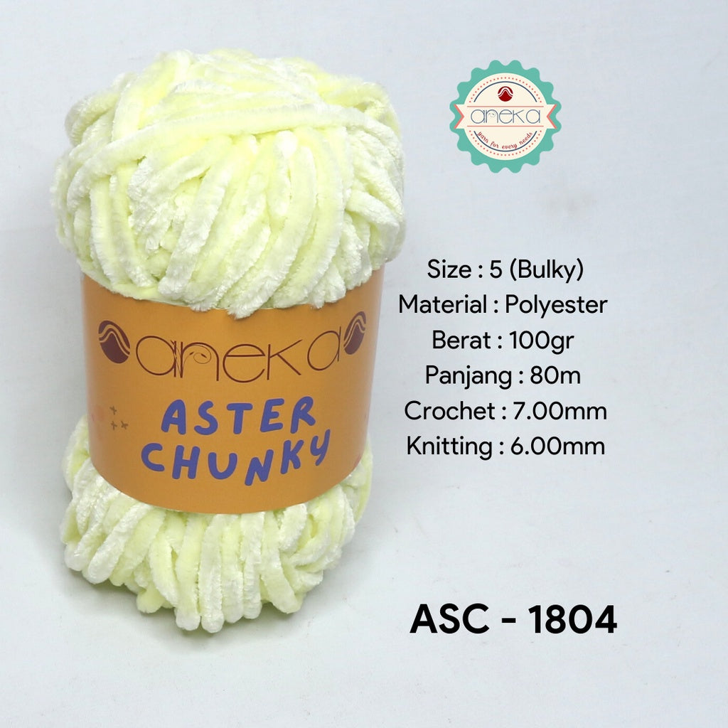 KATALOG - Benang Rajut Bludru Aster CHUNKY / Velvet Knitting Yarn