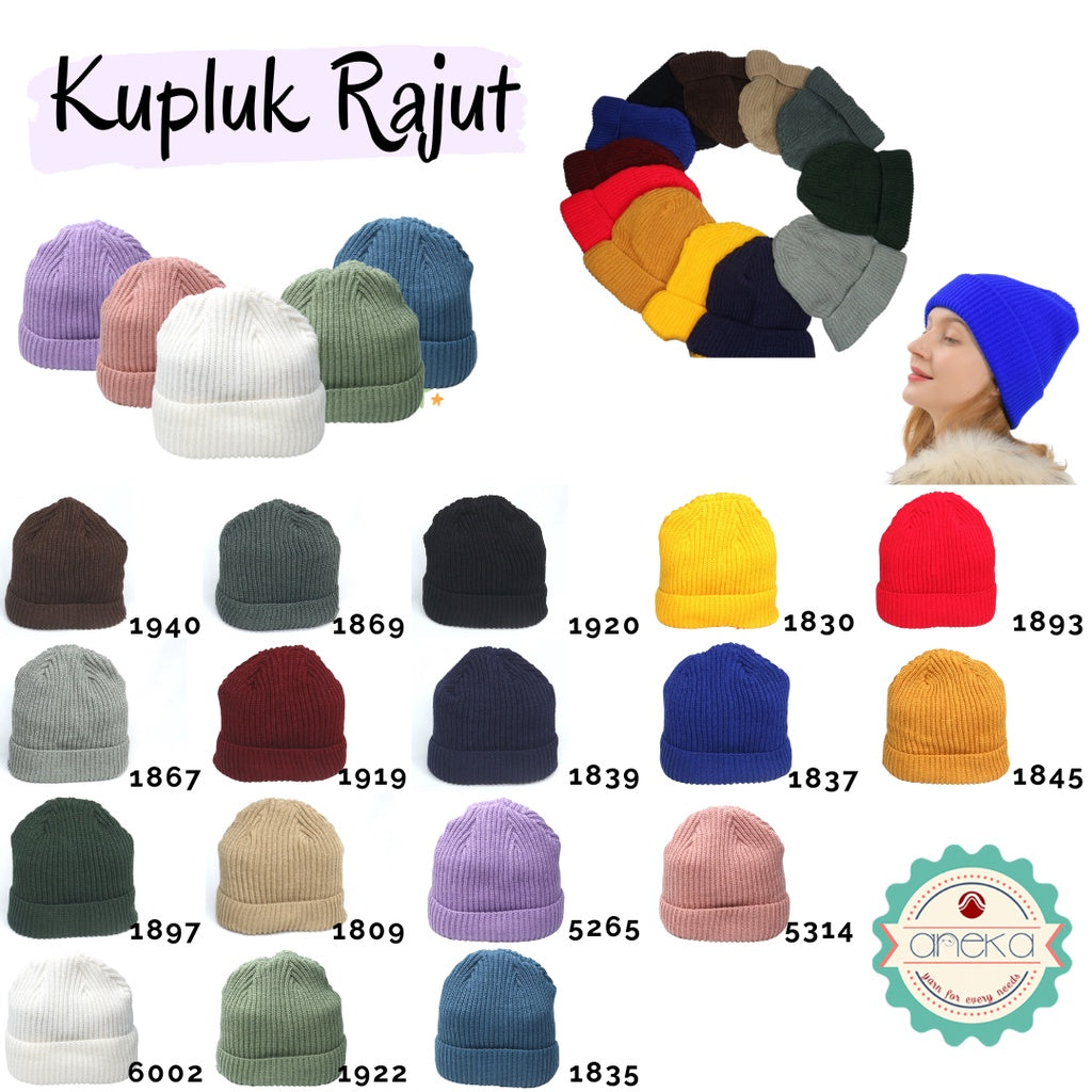 ANEKA - Kupluk Beanie Beany squidward HAT TOPI Rajut Hat DEWASA - PREMIUM