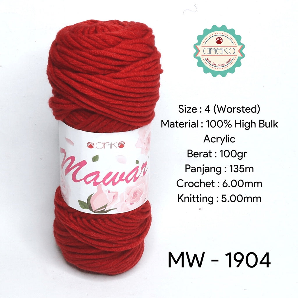 KATALOG - Benang Rajut Mawar / Soft Acrylic Yarn / 8 ply Milk Cotton Worsted / Katun Susu PART 1