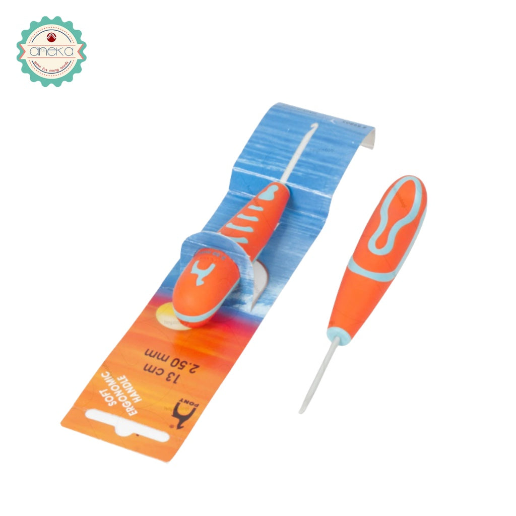 PONY - Hakpen (Alat / Jarum Rajut) Crochet Hooks AL With Ergonomic Handle - PCS