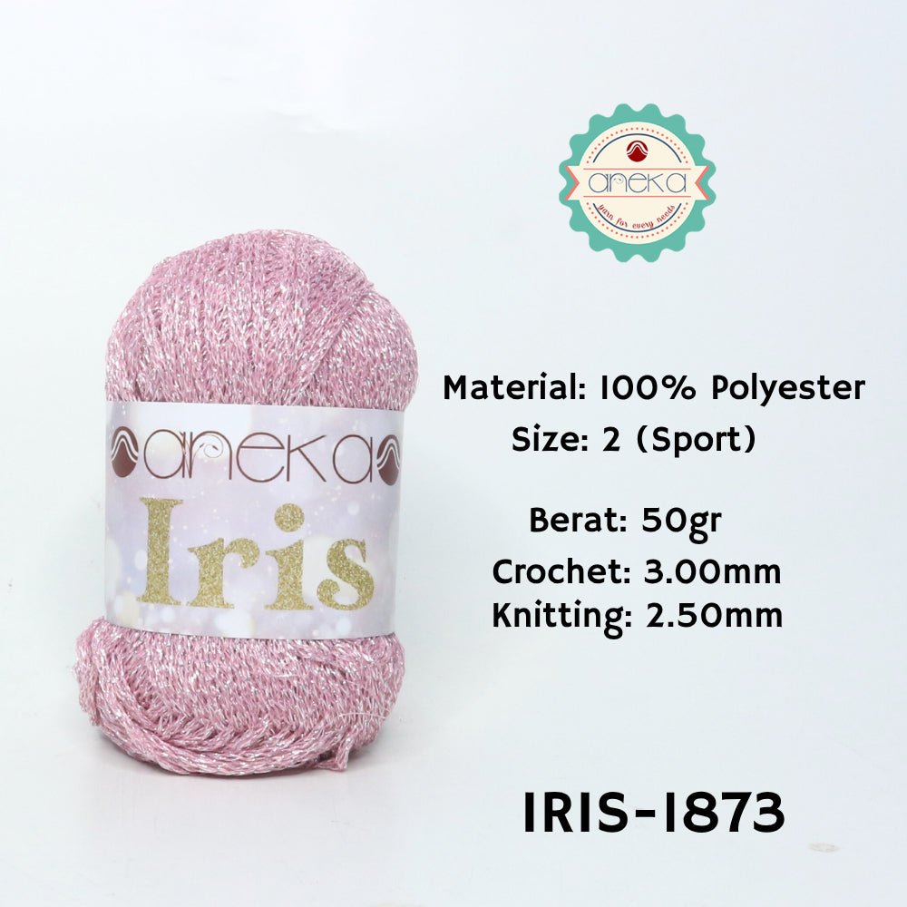 KATALOG - Benang Rajut Iris Glitter / Crochet Knitting Yarn
