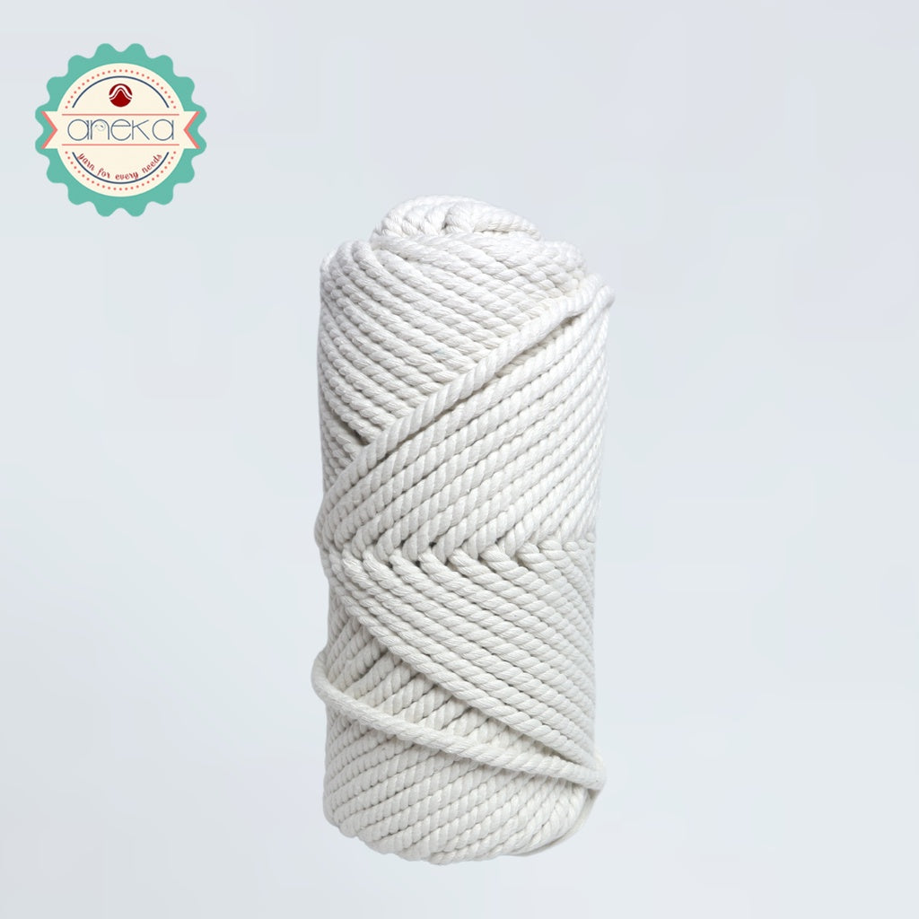 Benang Tali macrame makrame Grade A super katun cotton rope 6, 8, 10, 12 mm 1KG 500GR