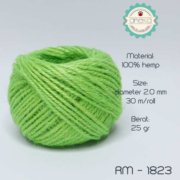 KATALOG - Tali Rami Warna Goni 25 gram 2ply / Jerami / Mendong / Pengikat Packing (+/- 30 meter)