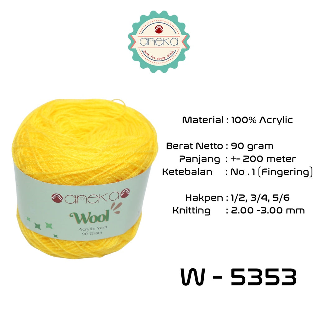 KATALOG - Benang Rajut Wool / Wol / Siet Yarn 90 gram - PART 1