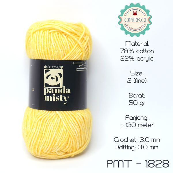 KATALOG - Benang Rajut Katun Panda Misty / Semprot Wol / Stonewashed Yarn - PART 1