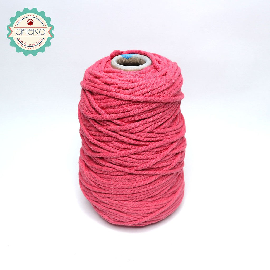 KATALOG - Benang Tali katun / tali macrame makrame warna warni 500 gr / 4mm