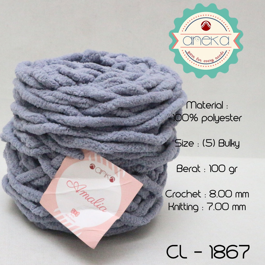 KATALOG - Benang Rajut Chenille Midi Amalia Yarn PART 1