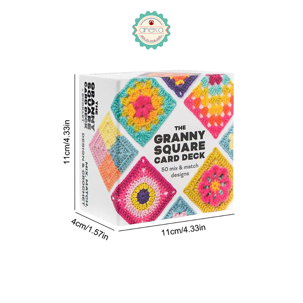 ANEKA - Granny Squares Crochet Deck / Pattern Design Booklet / Pola Rajutan Kotak