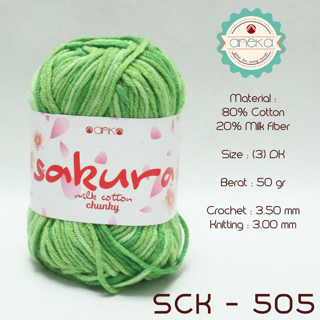 CATALOG - Sakura Milk Cotton Chunky Mix Sembur Mix Cotton Knitting Yarn PART 3