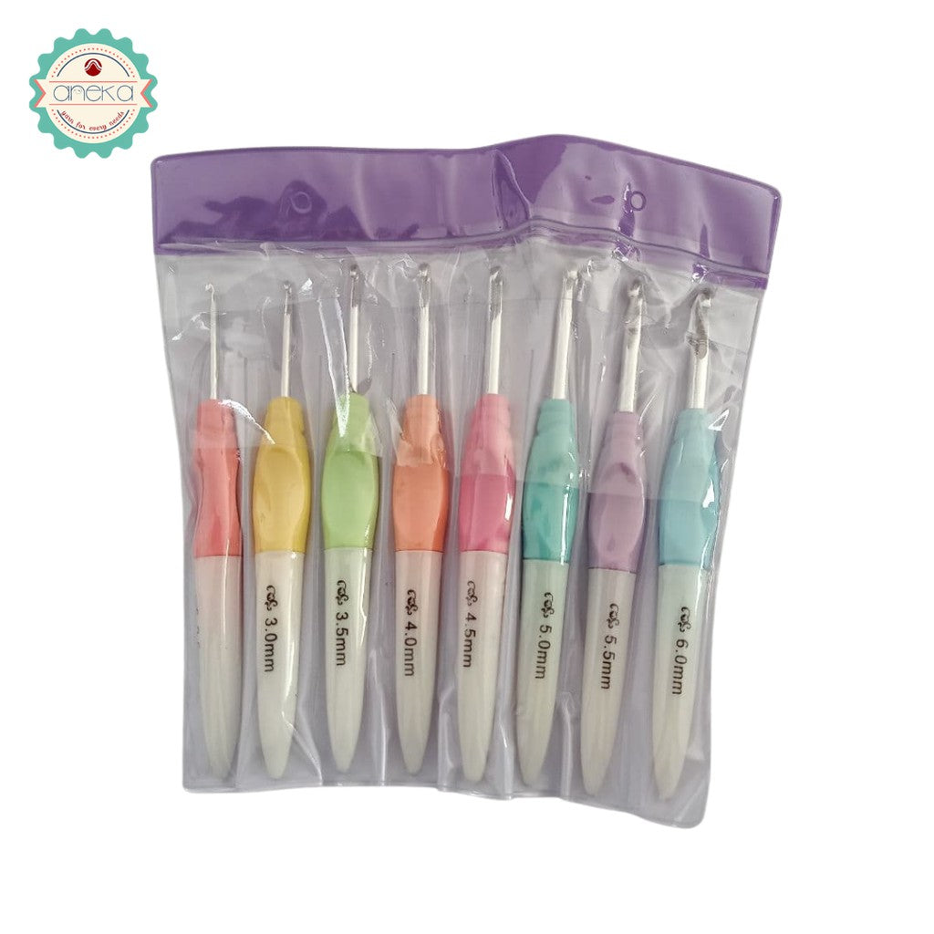 ANEKA - Hakpen Dua Warna / Duo Color Crochet Hook - SET