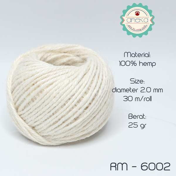 KATALOG - Tali Rami Warna Goni 25 gram 2ply / Jerami / Mendong / Pengikat Packing (+/- 30 meter)