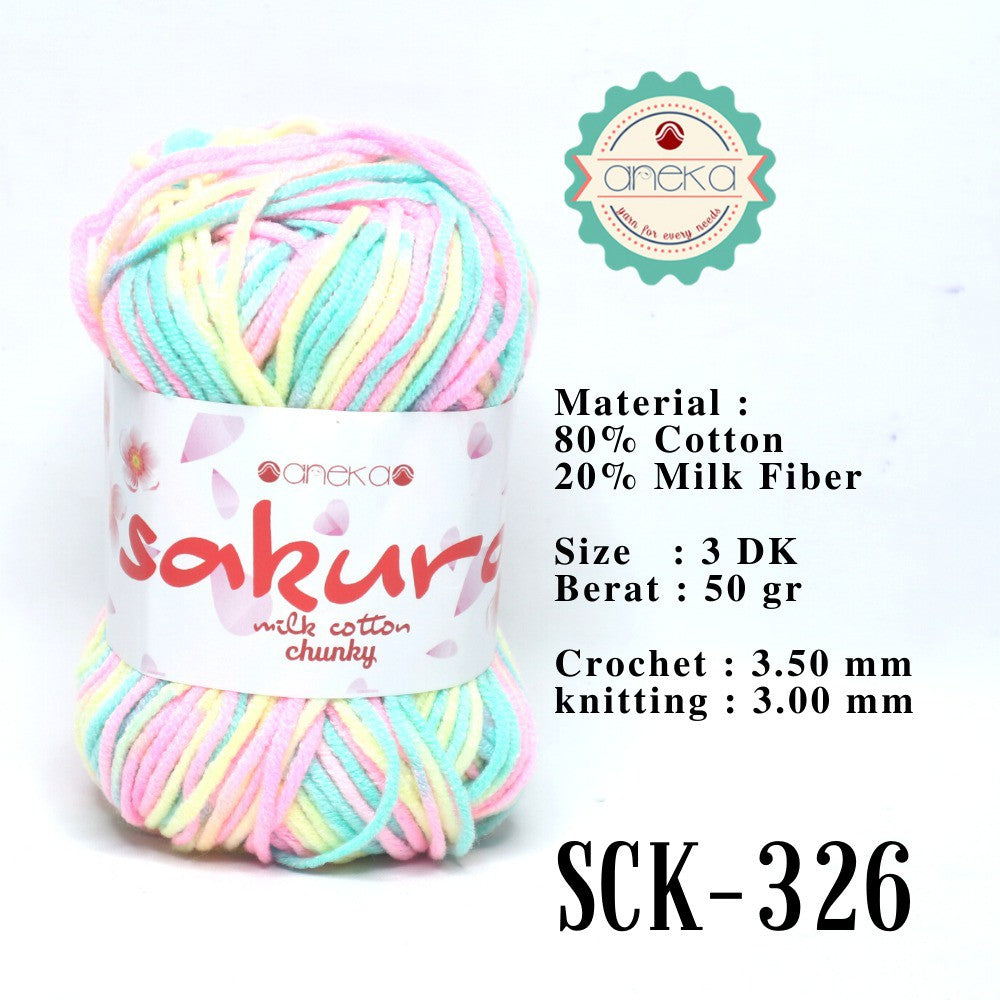 CATALOG - Sakura Milk Cotton Chunky Mix Sembur Mix Cotton Knitting Yarn PART 3