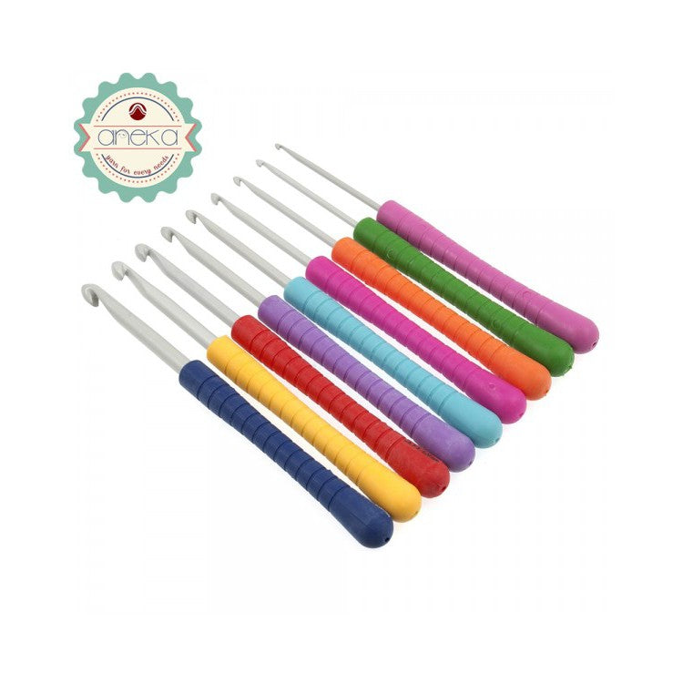 Hakpen (Alat / Jarum Rajut) Crochet Hooks Pony Without Finger Flat - PCS